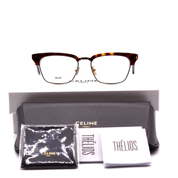 NEW CELINE PARIS CL50026U 030 HAVANA GOLD AUTHENTIC EYEGLASSES FRAME - Picture 12 of 15